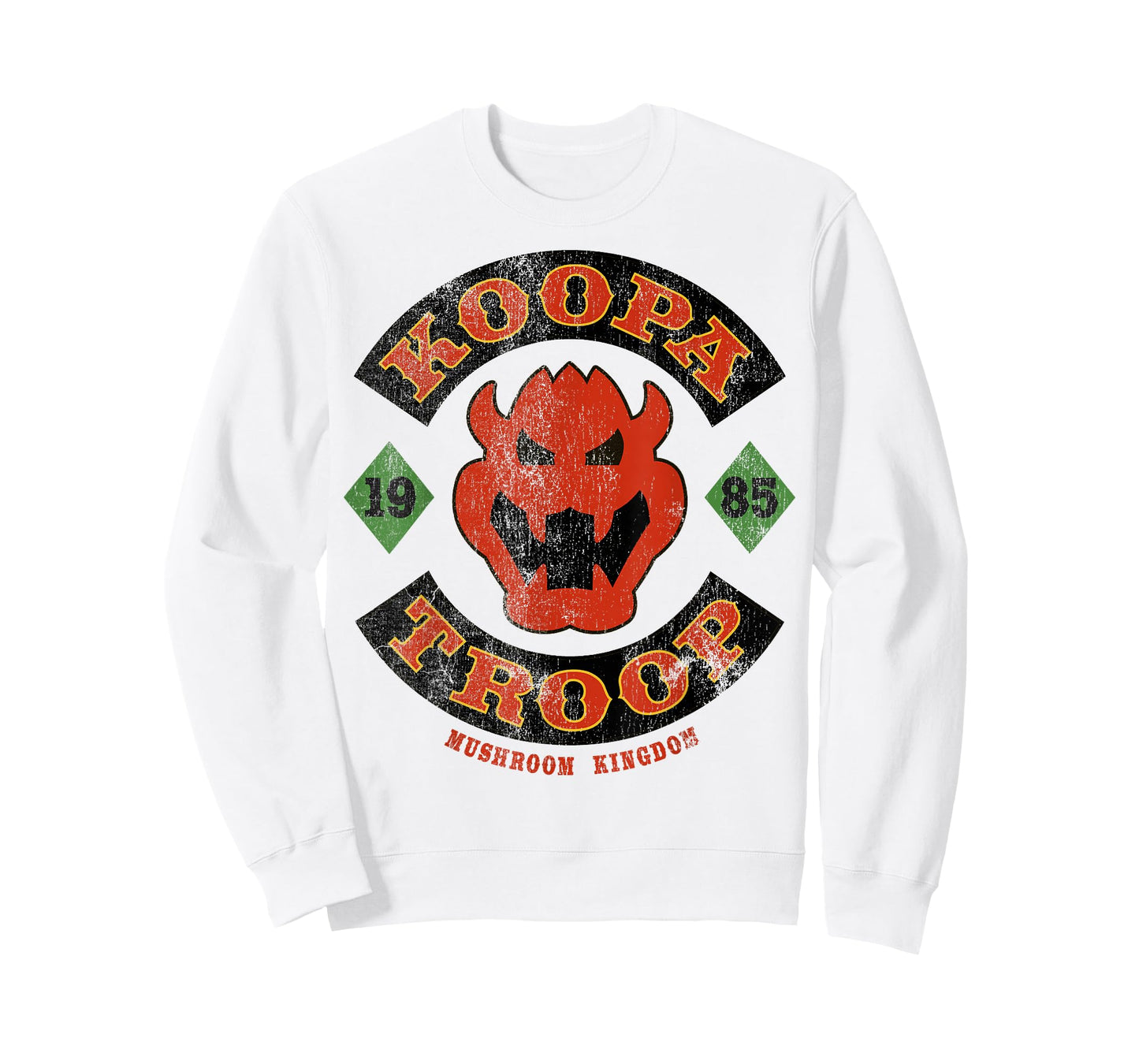 Super Mario Bros Bowser Koopa Troop Vintage Distressed T-Shirt