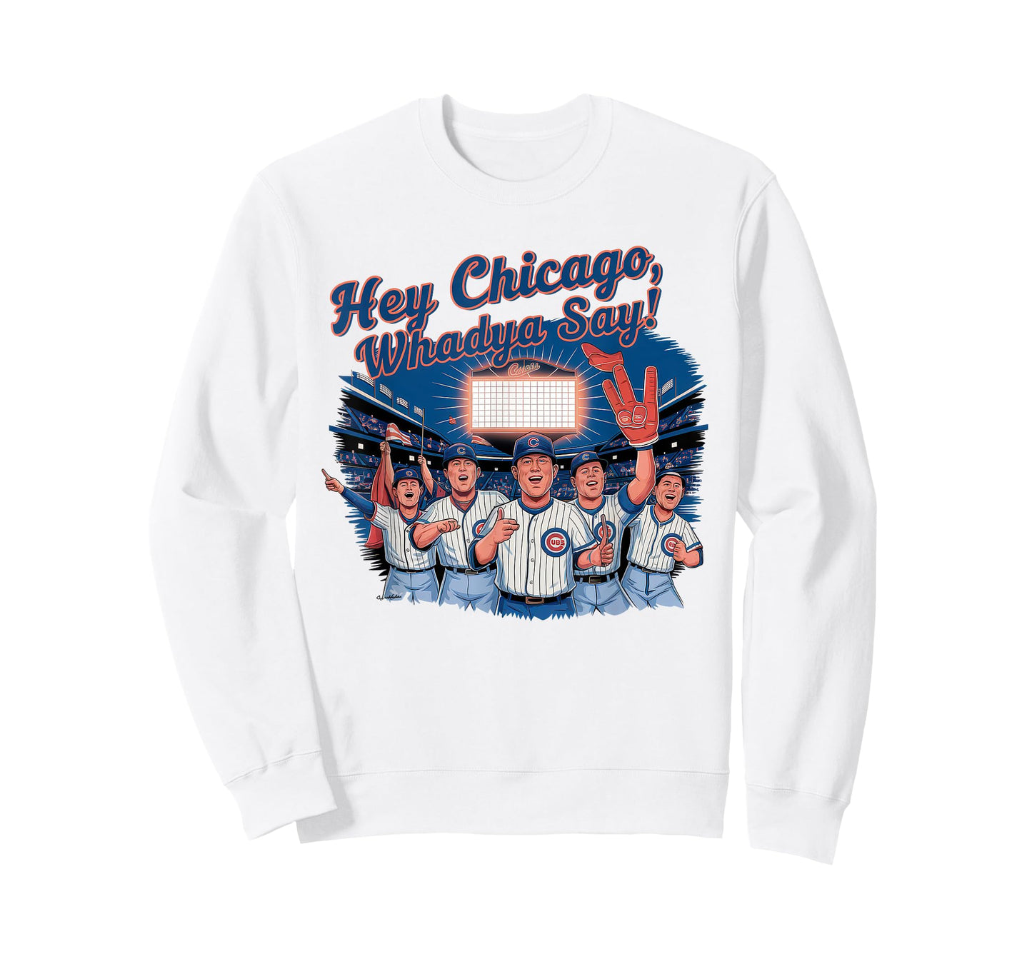 Hey Chicago Whadya Say Tshirt Baseball Hot Dog 4th of July T-Shirt