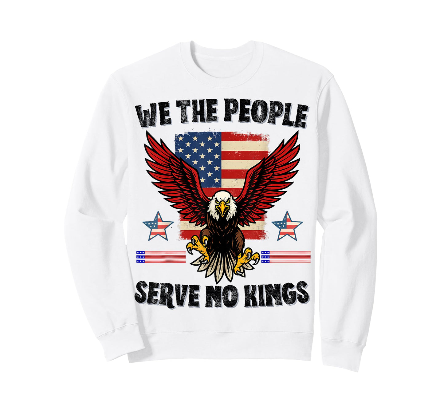 Serve No Kings Patriotic Freedom Anti Tyranny Liberty Quote T-Shirt