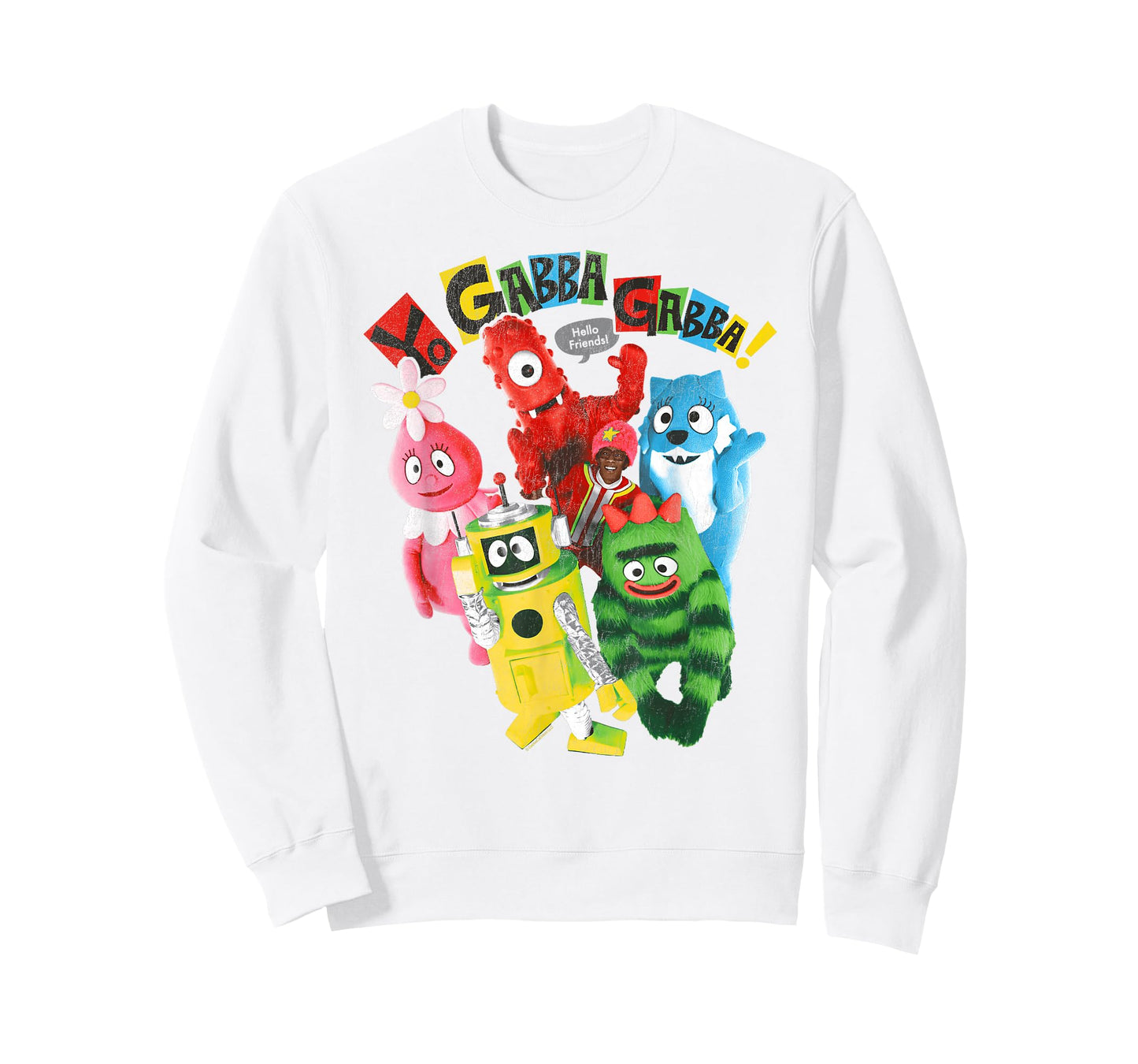 Yo Gabba Gabba! Hello Friends Cast Photo TV Show T-Shirt