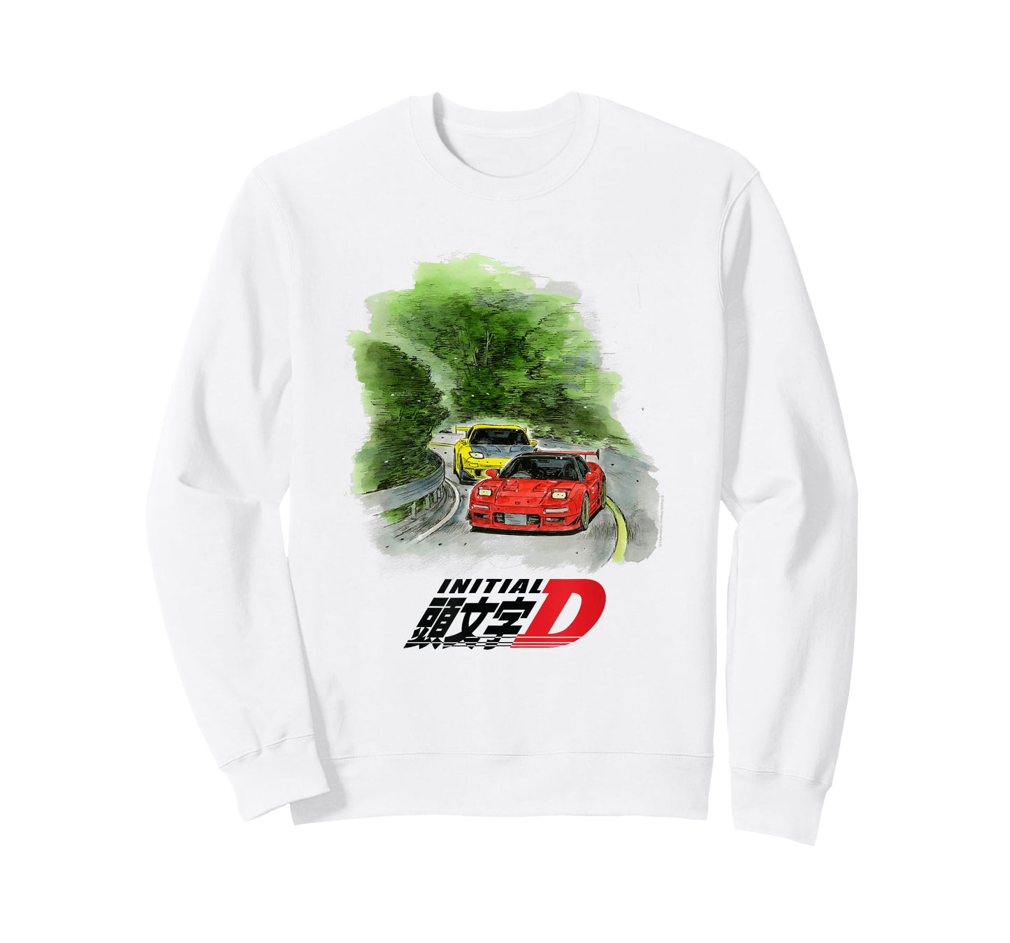 Initial D Manga Watercolor Cars Racing T-Shirt