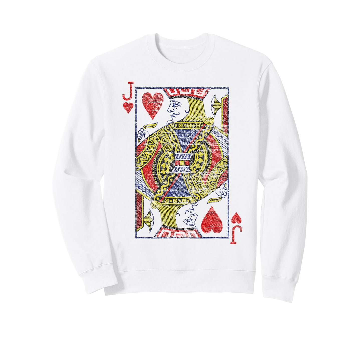 Bube of the Hearts Playing Cards Costume Poker Distressed T-Shirt