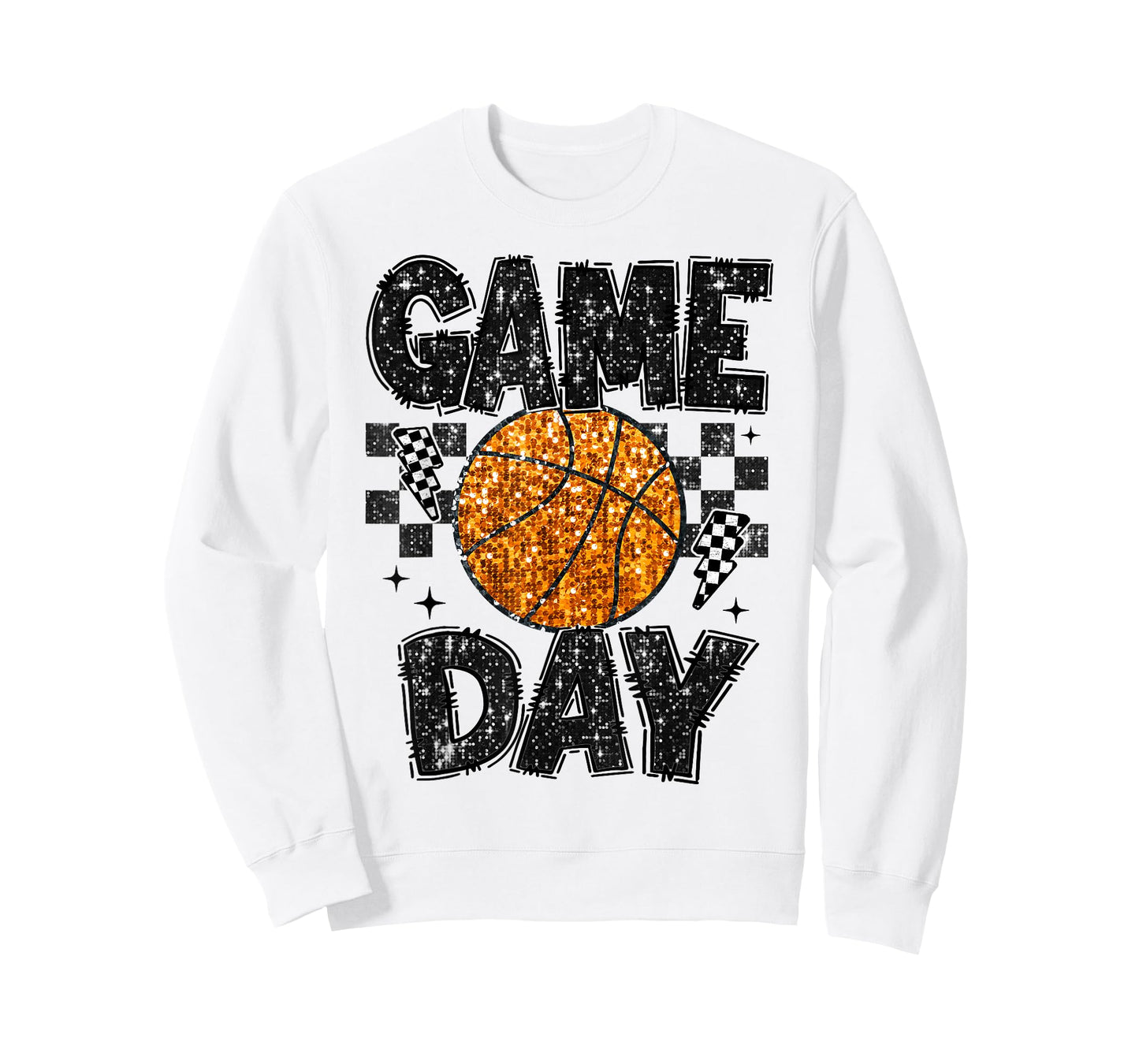 Game Day Basketball Life Cute Mama Mom Matching Retro T-Shirt