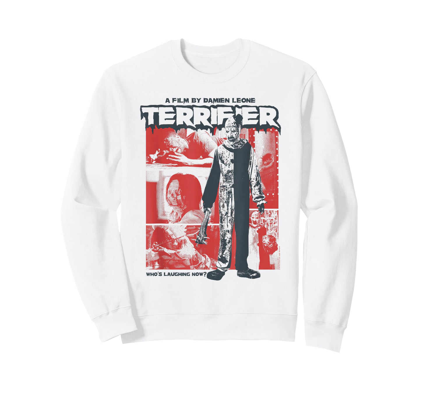 Terrifier Two Tone Art Collage Horror Movie T-Shirt