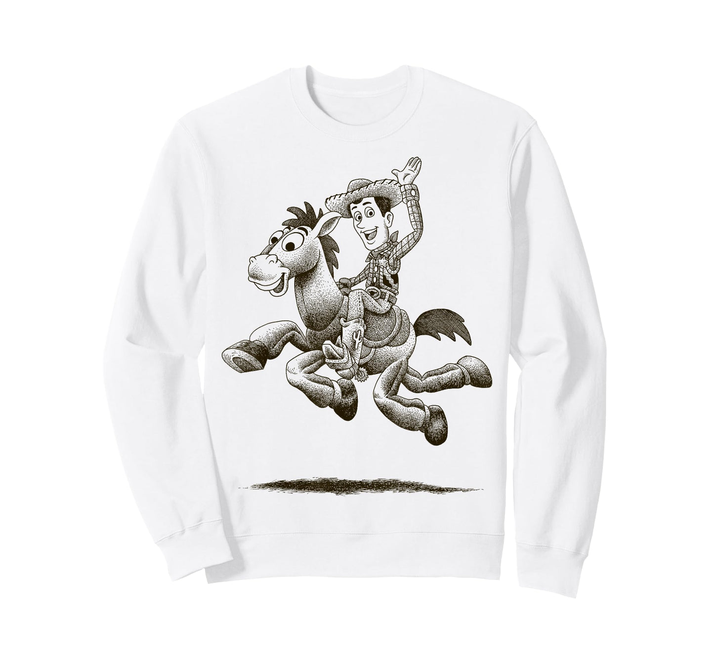 Disney Pixar Toy Story Woody Bullseye Sketch Graphic T-Shirt T-Shirt