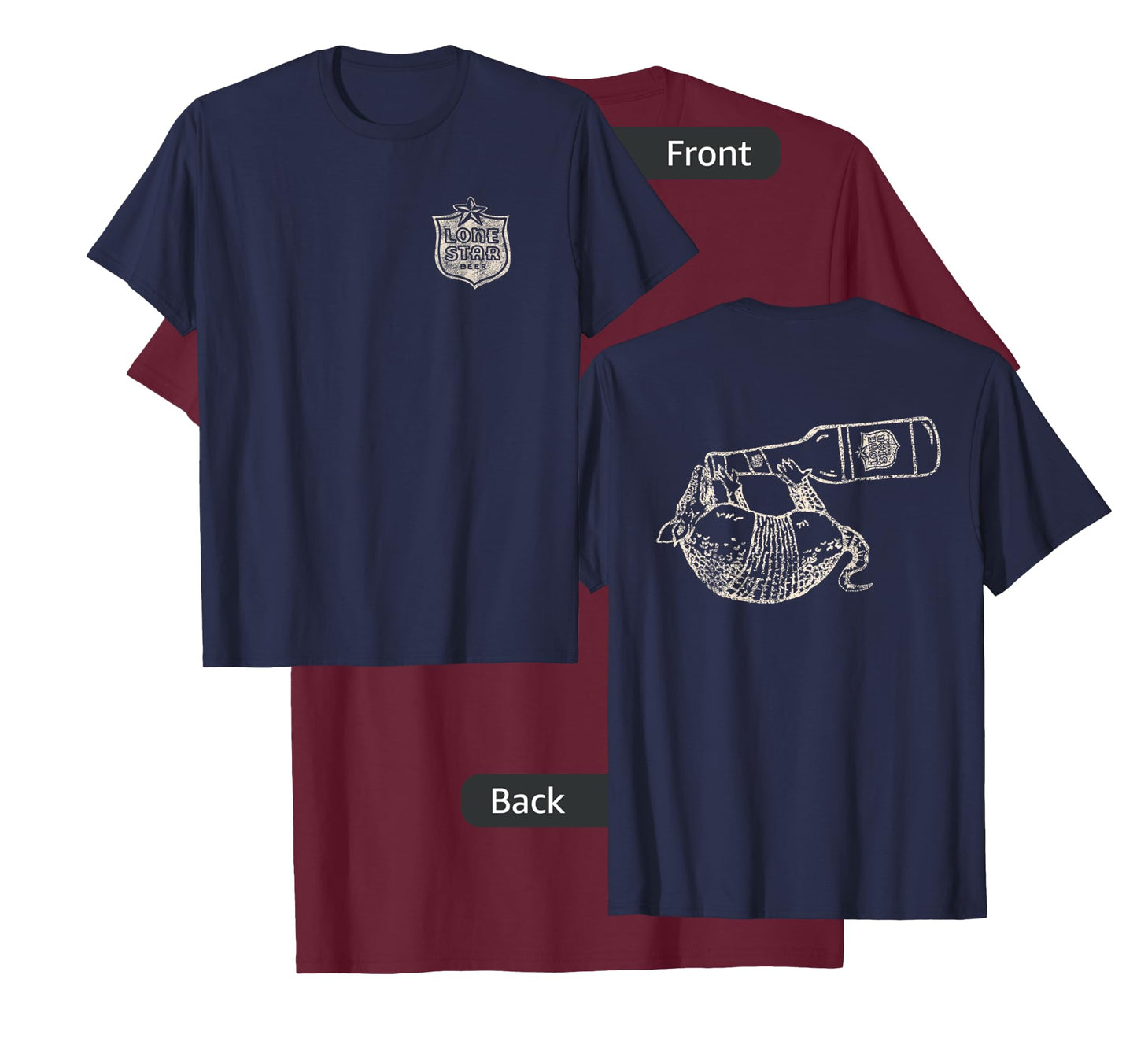 Texas Lone Star Beer Armadillo T-Shirt