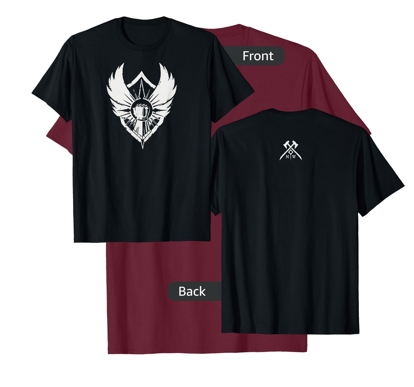 Amazon Games - New World Covenant Logo T-Shirt, Men's Black Small Classic Fit Short Sleeve Cotton T-Shirt