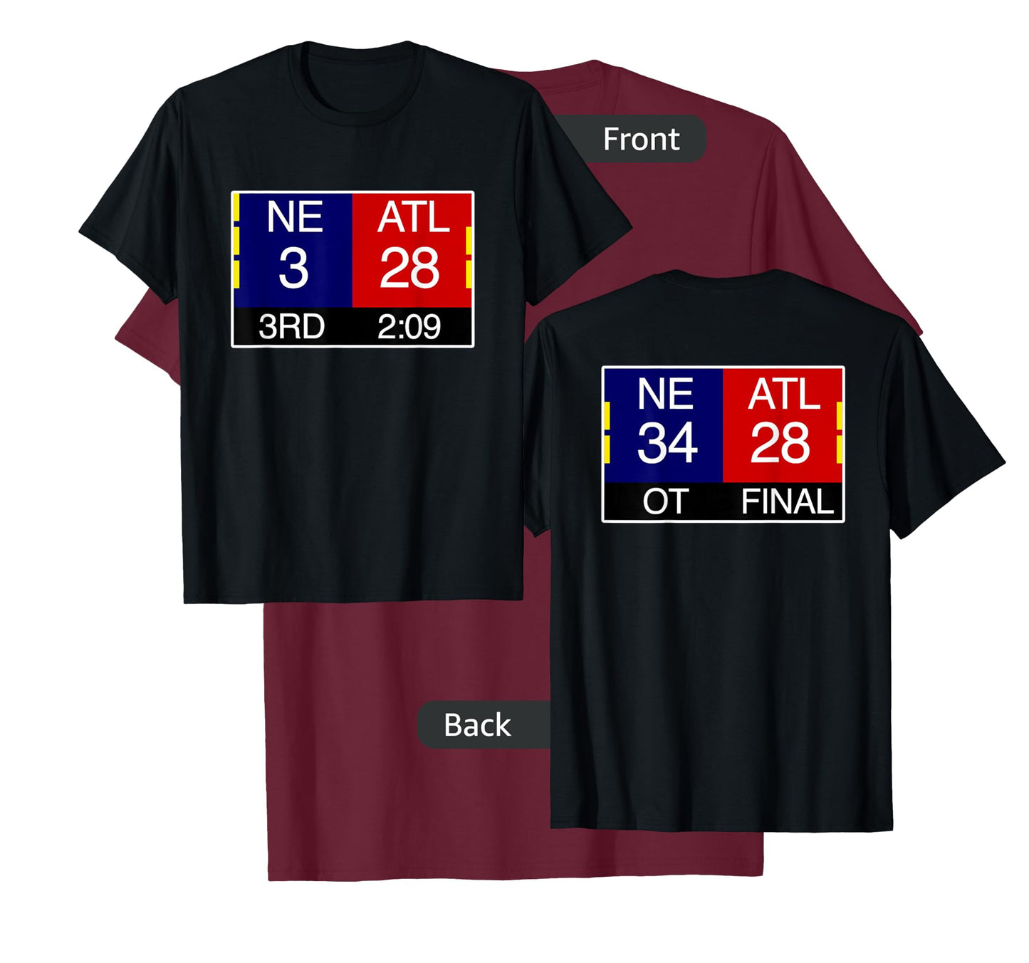 Final NE 3 ATL 28 T-Shirt | Great Comeback Shirt T-Shirt