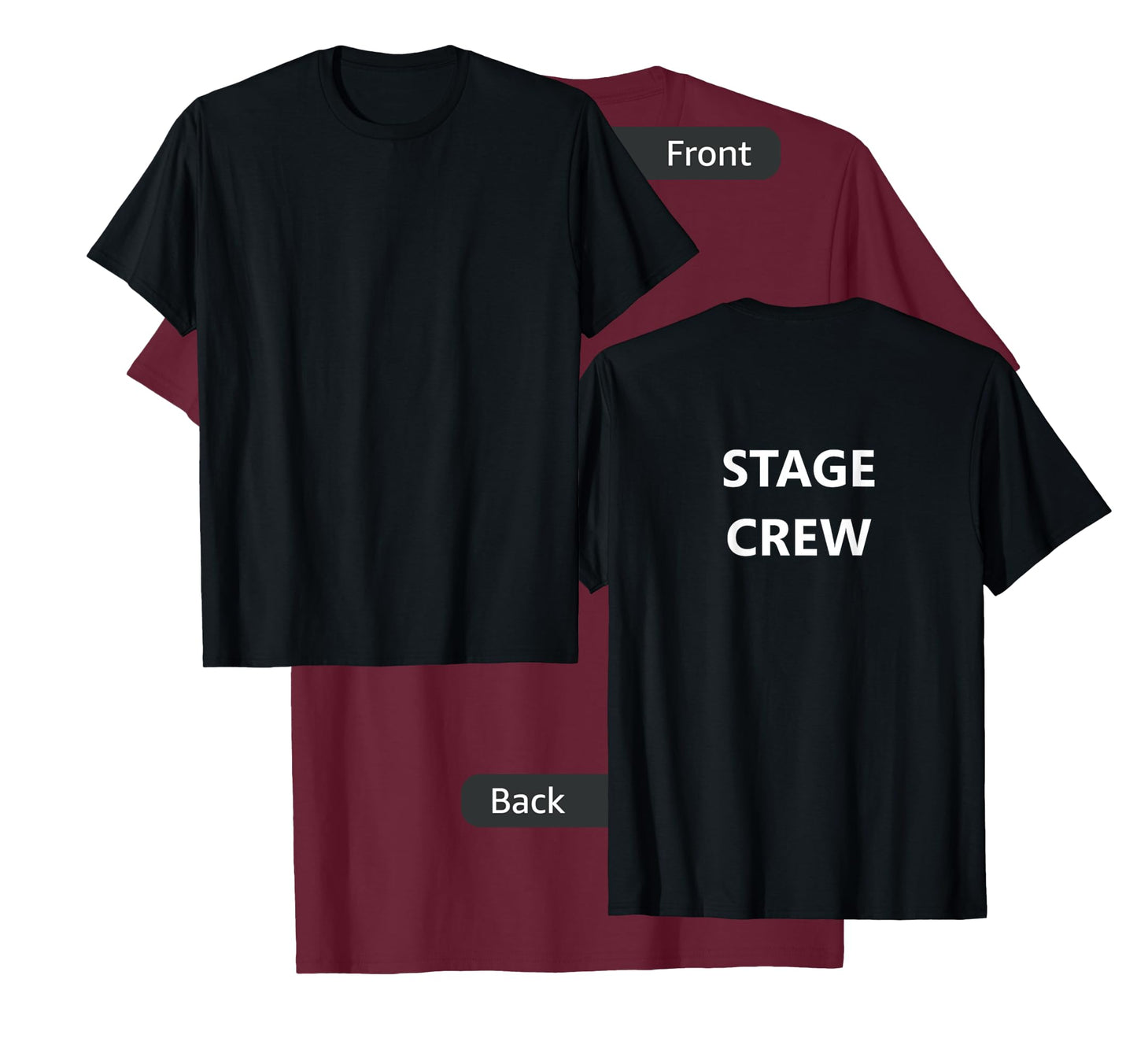 Stage Crew Movie Film Staff Job TV Show (BACK-PRINTED ONLY) T-Shirt