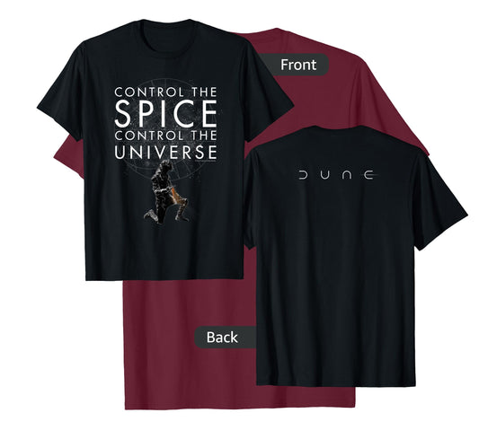 Dune (2021) - Control The Spice, Control The Universe Black T-Shirt