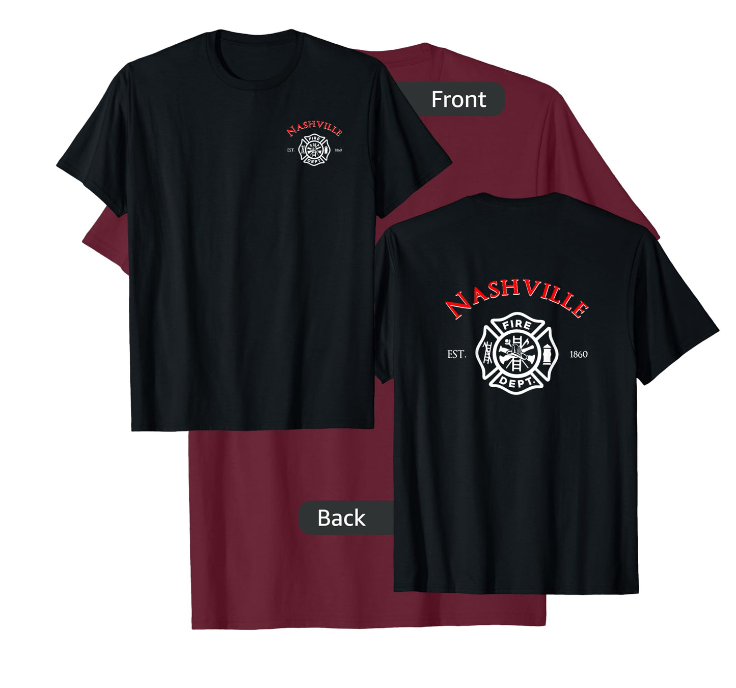 City of Nashville Fire Rescue Tennessee Firefighter T-Shirt T-Shirt