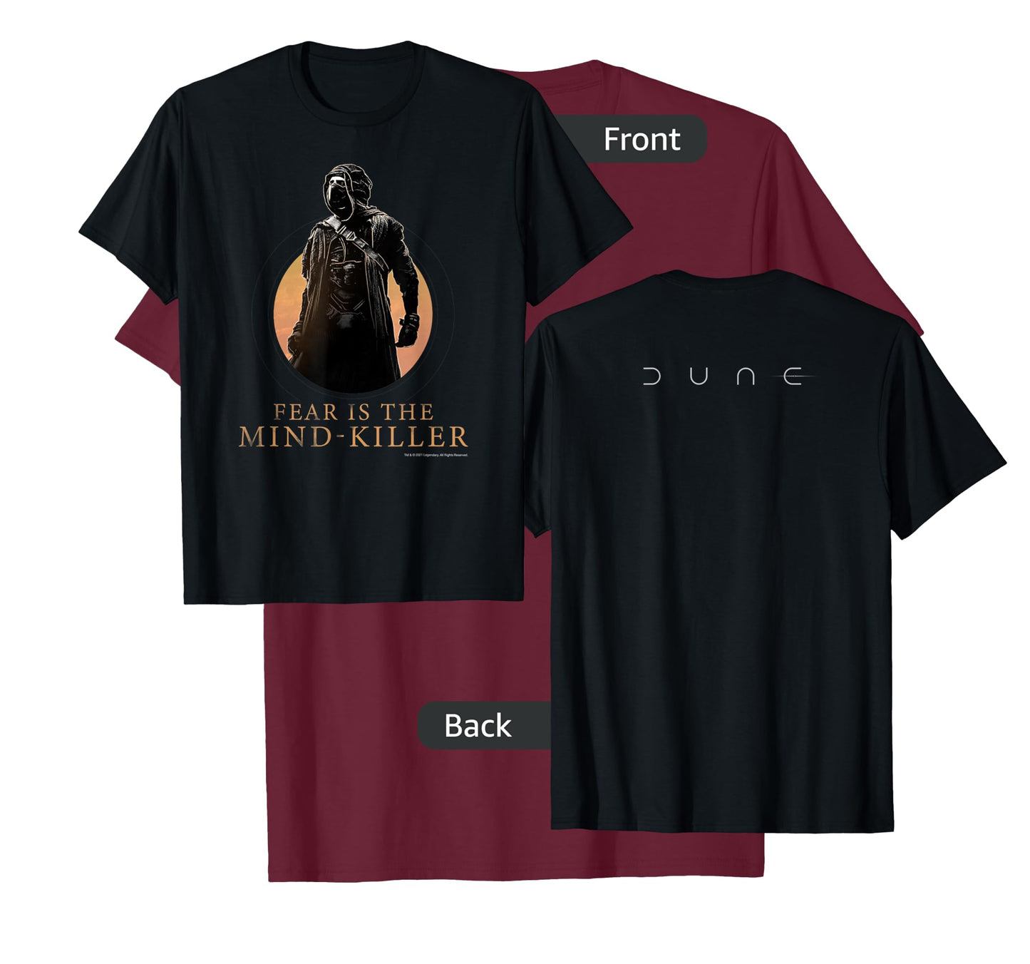 Dune (2021) - Fear is The Mind Killer - Paul Stillsuit T-Shirt