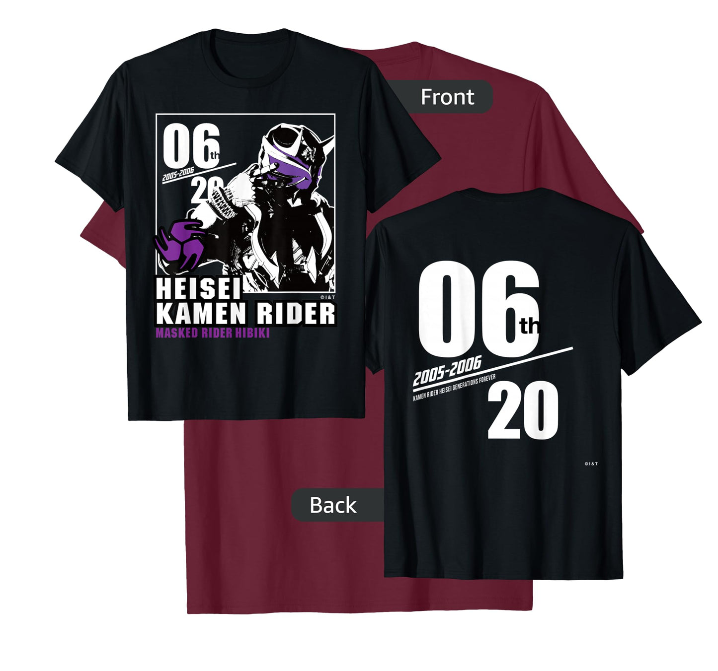 Kamen Rider Hibiki Heisei Rider Anniversary T-Shirt