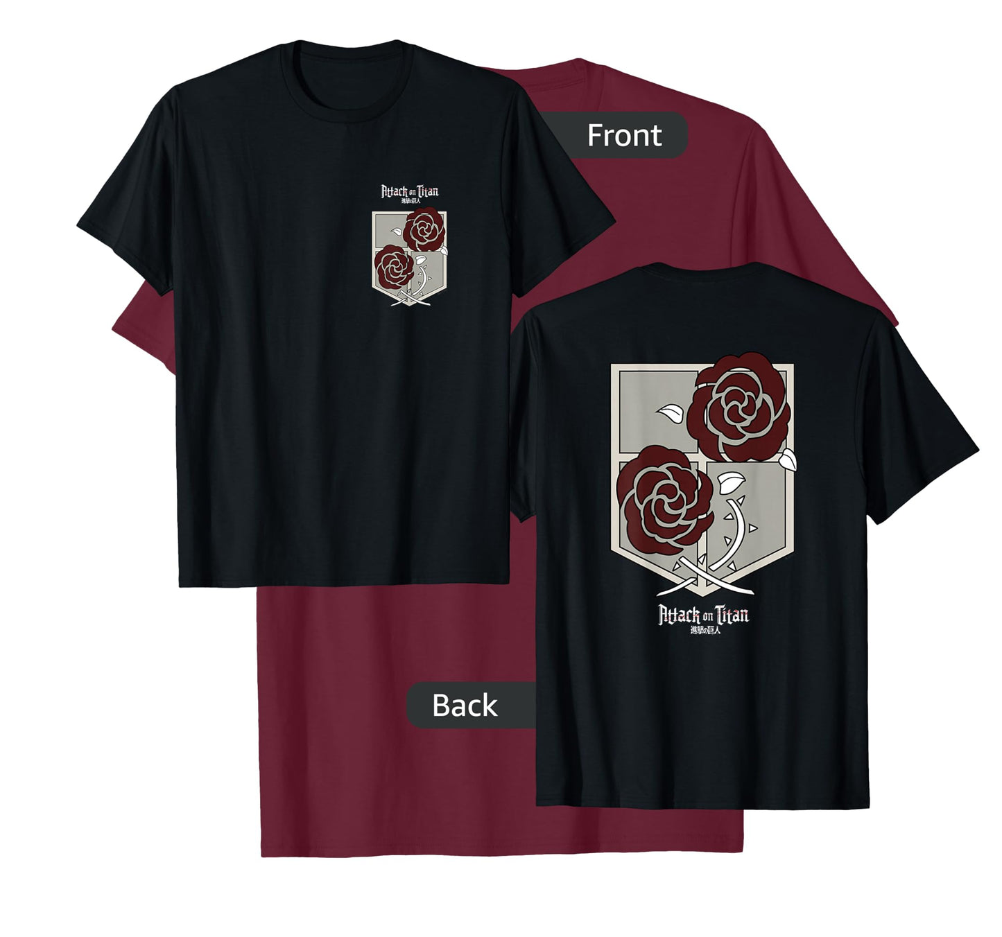 Attack on Titan Garrison Station Corps Front and Back Anime T-Shirt
