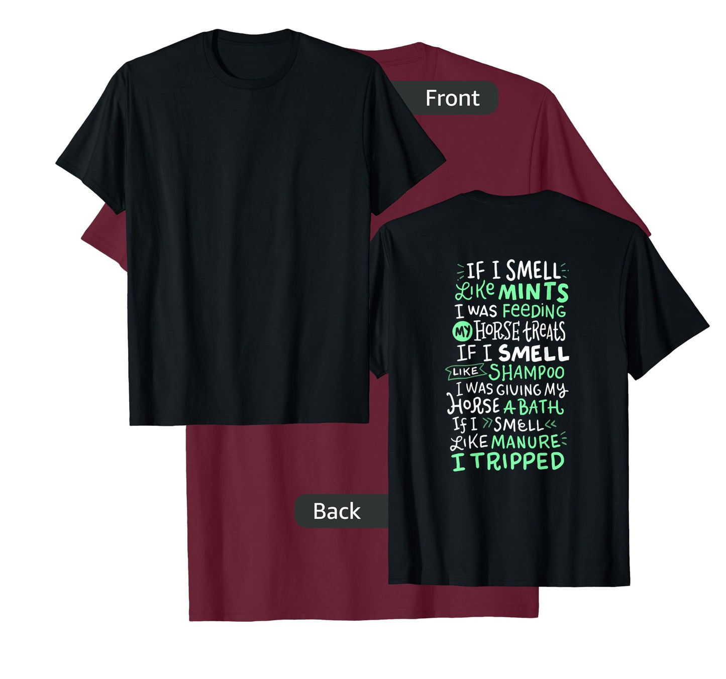 If I Smell Like Mints Horse T Shirt Gift Ideas for Girls