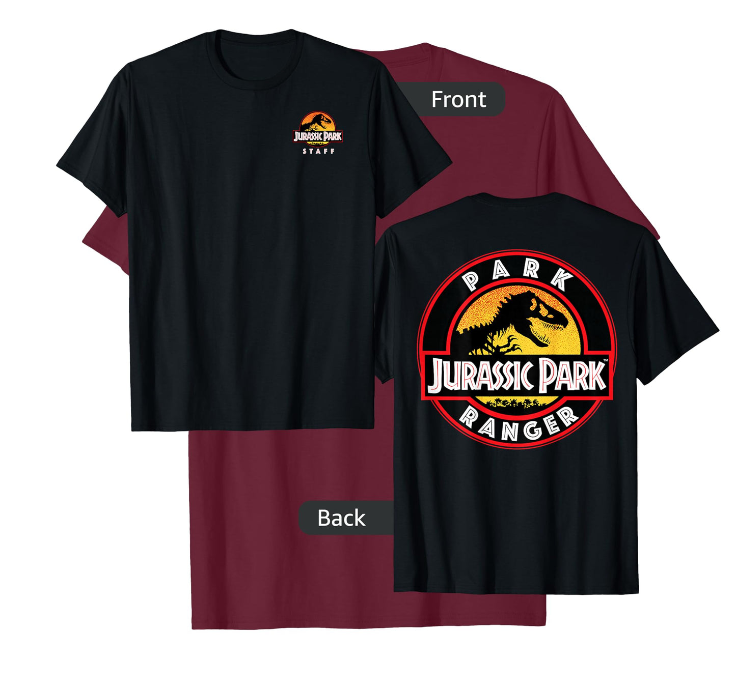 Jurassic Park Ranger Uniform Patch T-Shirt Small