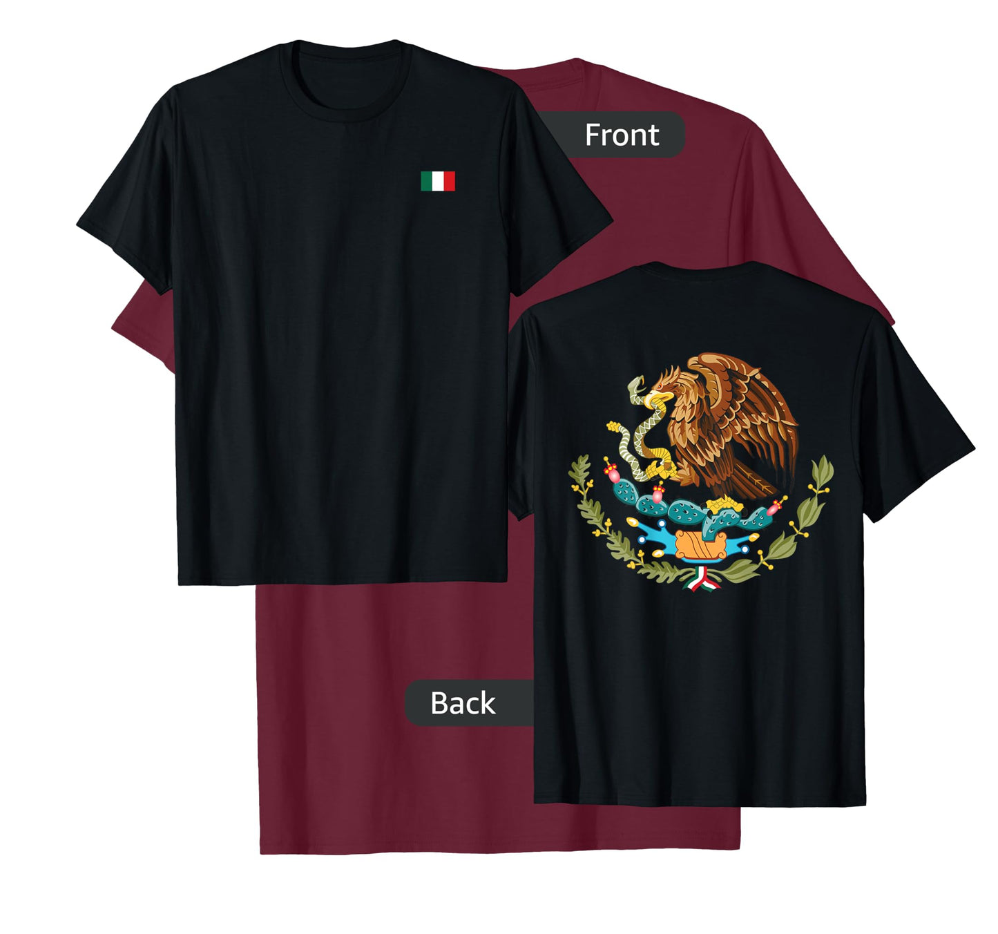 Mexico Flag Mexican Pride Flag of Mexico Coat of Arms Nation T-Shirt