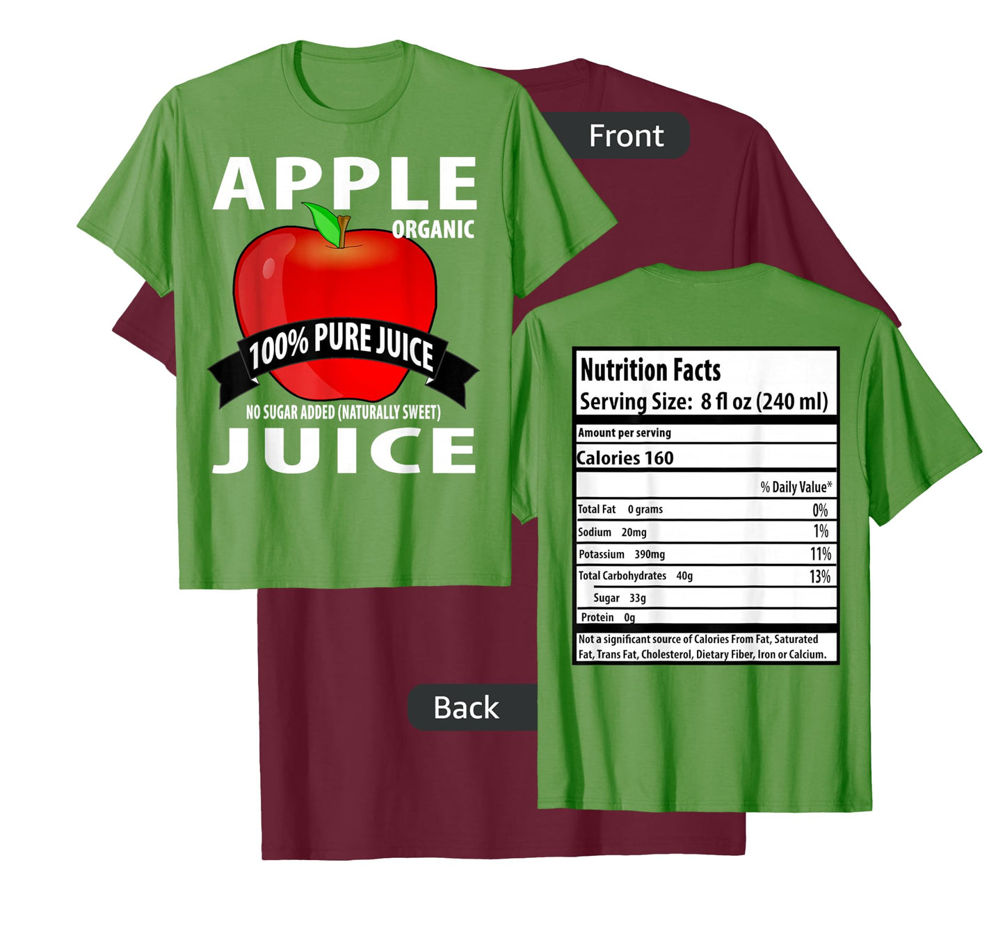Apple Juice Box: Family Halloween Costumes for 5 People T-Shirt
