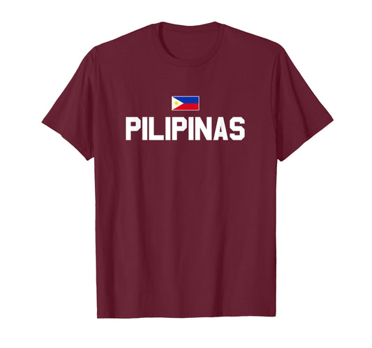Philippines Basketball Gifts Philippines Pilipinas Basketball T-Shirt - Unisex-Kids, Black, Small