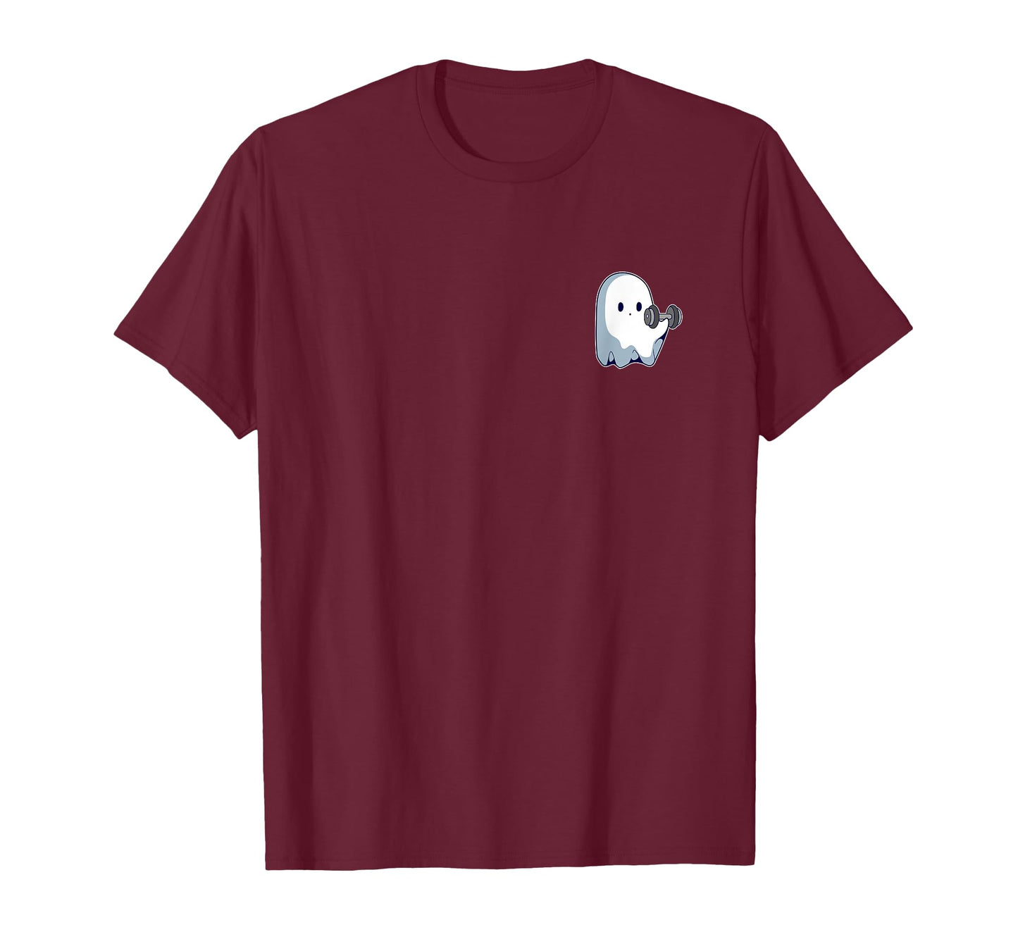 Ghost Weightlifting Pocket Funny Ghost Workout Halloween T-Shirt