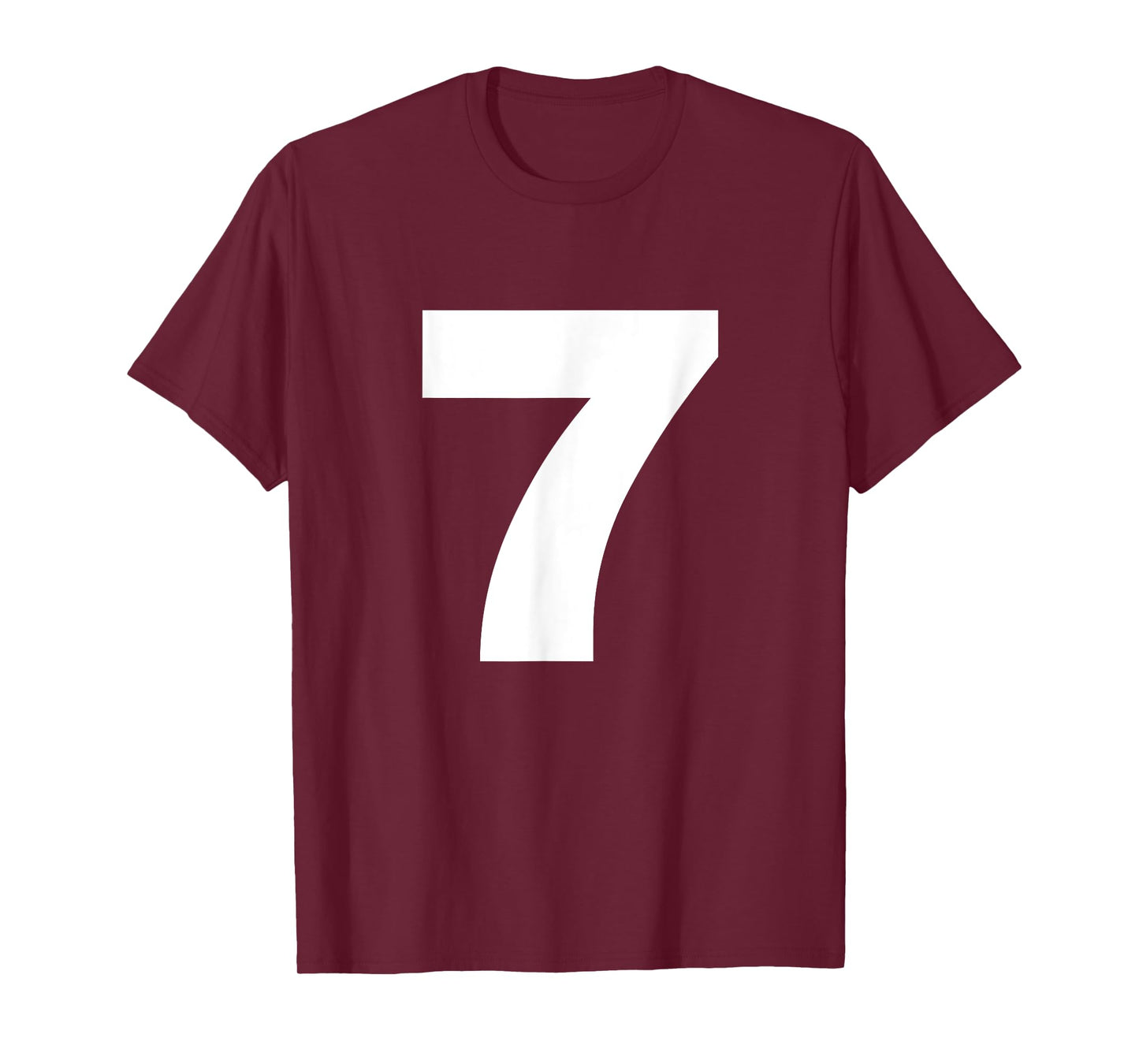 Bold Number Seven 7 - Big Font Symbol Character Figure T-Shirt