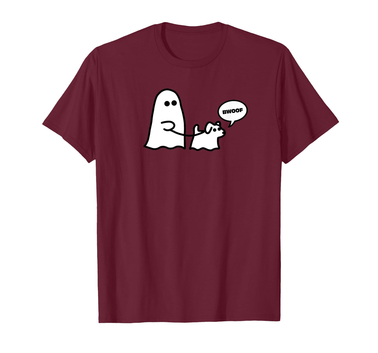 Ghost Walking Ghost Dog Bwoof Men Women Kids T-Shirt