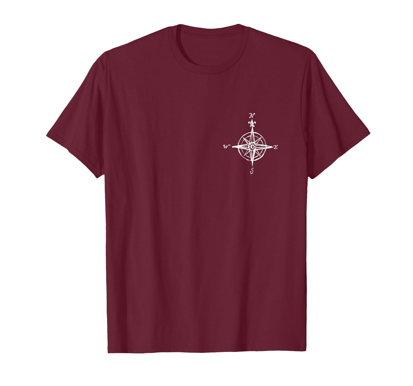 Vintage Pocket Ship Captains Compass Nautical T-Shirt
