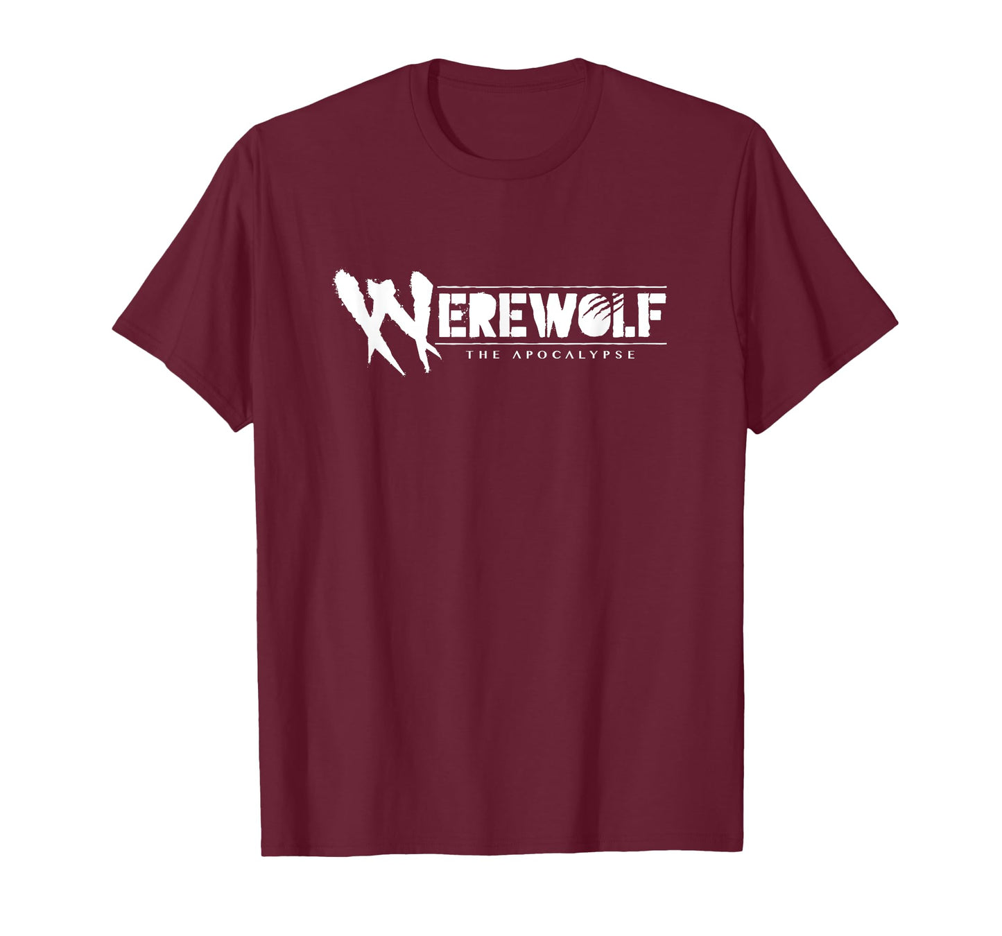 World of Darkness WoD Werewolf The Apocalypse Logo T-Shirt - Unisex-Adults/Kids, Black, Small, Short Sleeve