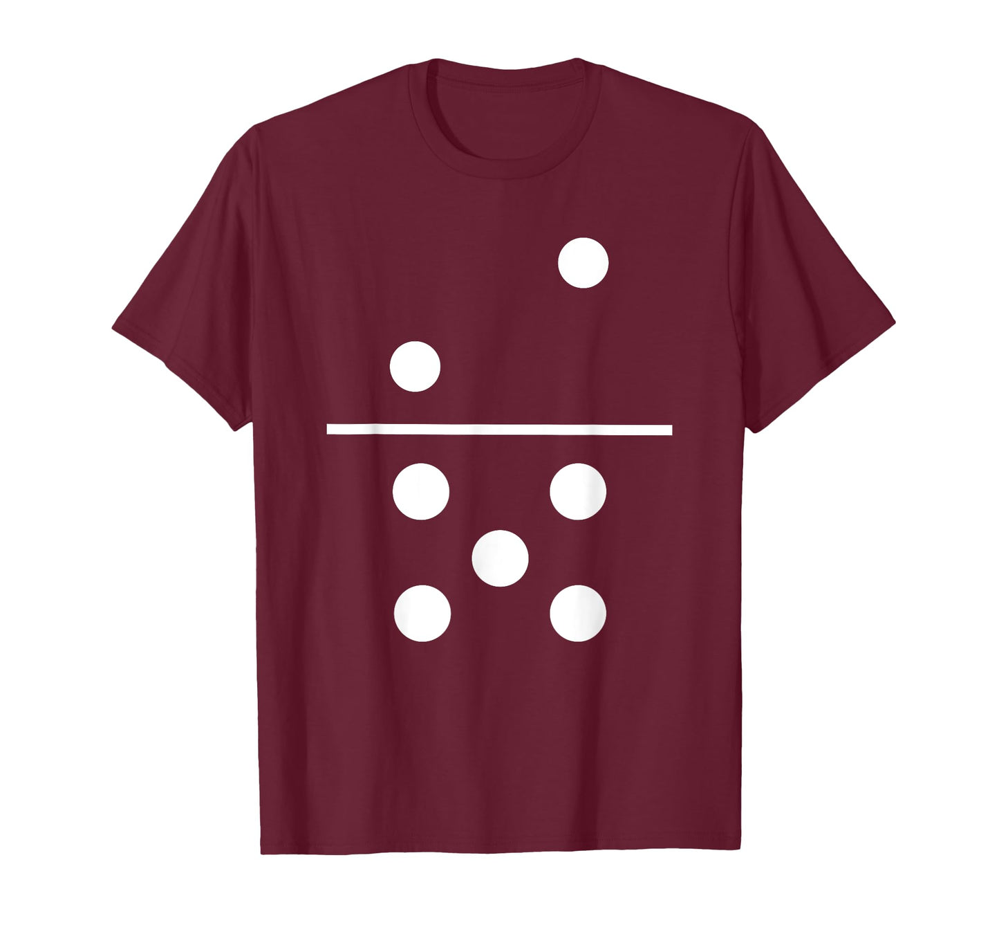 Domino 2 and 5 Matching T-Shirt Halloween Group Costumes 2-5 T-Shirt