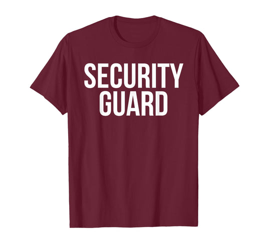 Security Guard Shirt Funny Halloween Costume Tshirt Parents
