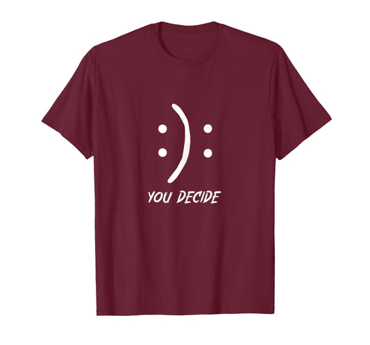 Happy Or Sad You Decide Smile Frown Tank Top