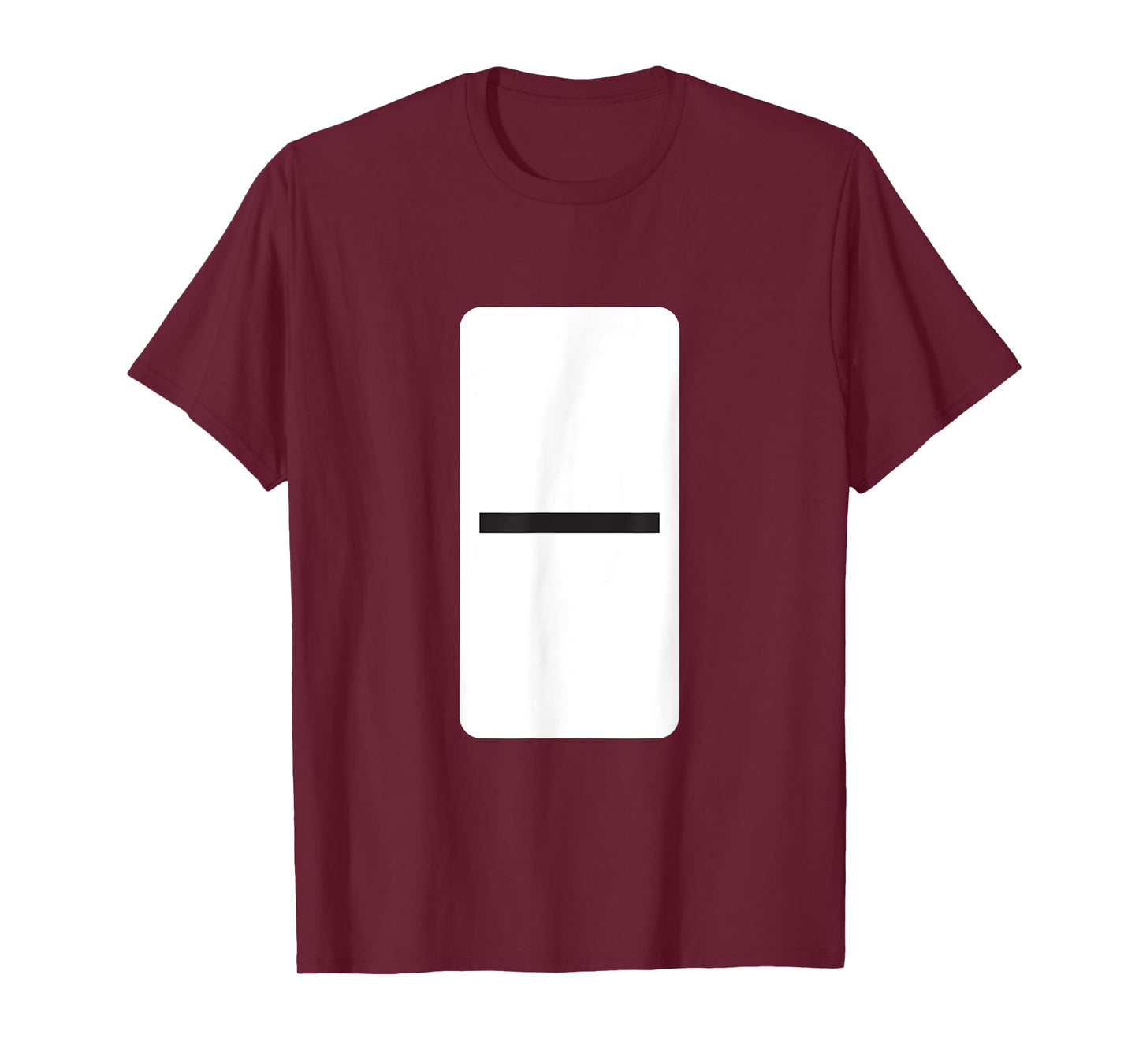 Double Blank Dominoes T-Shirt Halloween Costume Domino Game T-Shirt