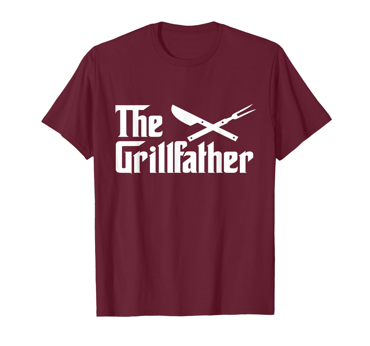 The Grillfather BBQ Grill & Smoker for Men Funny Cool BBQ T-Shirt