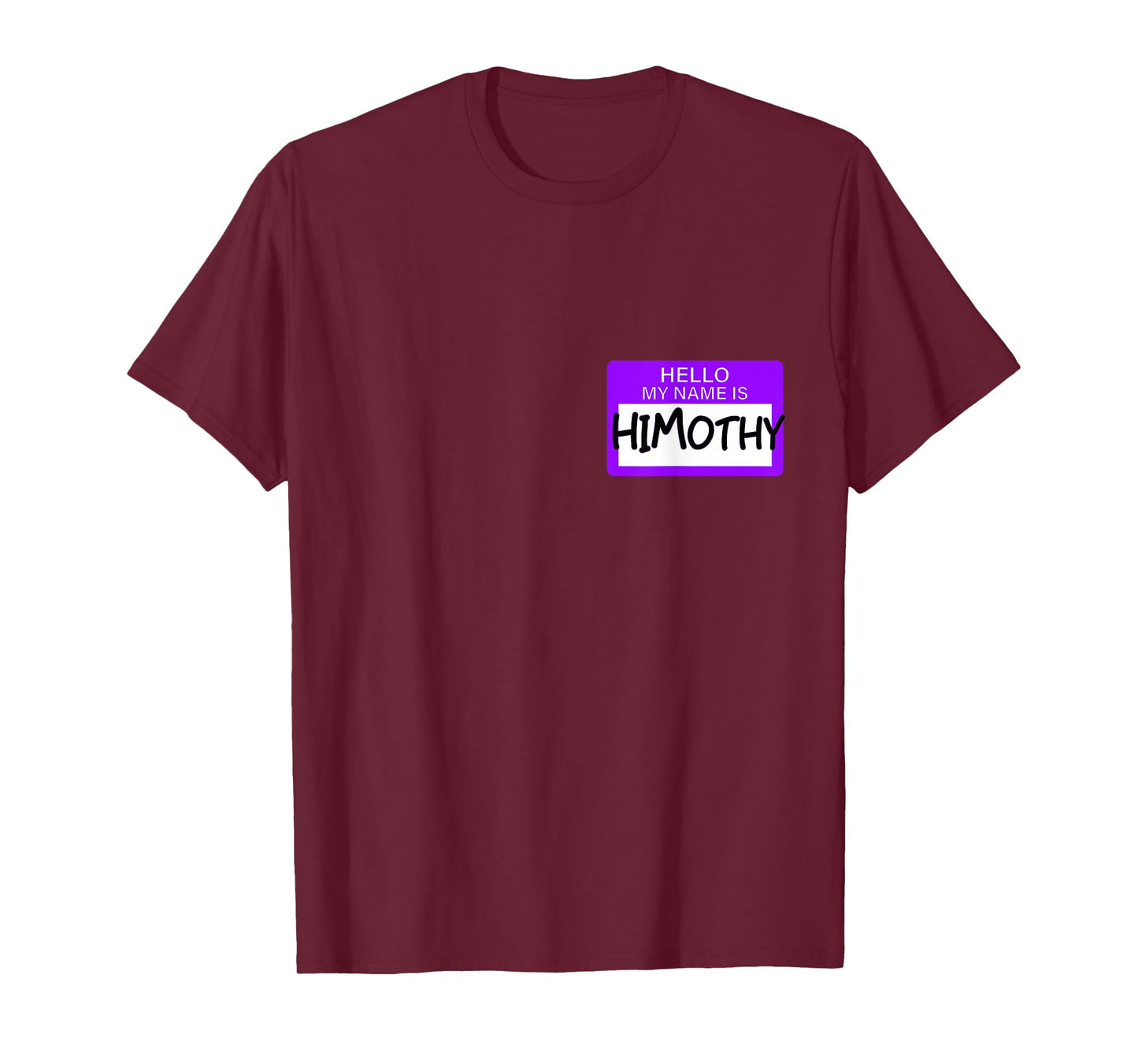 Purple Himothy Purple Color Graphic T-Shirt