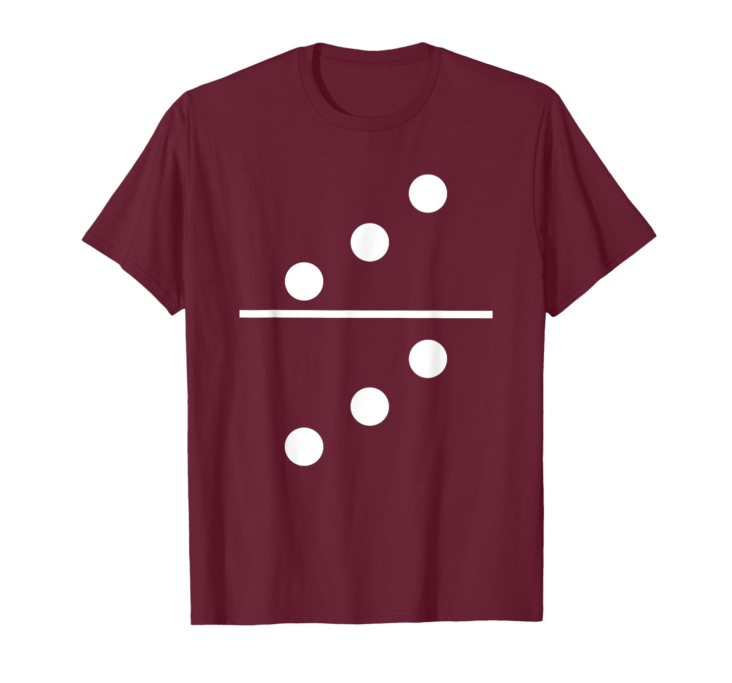 Domino 3 and 3 Matching T-Shirt Halloween Group Costumes 3-3 T-Shirt