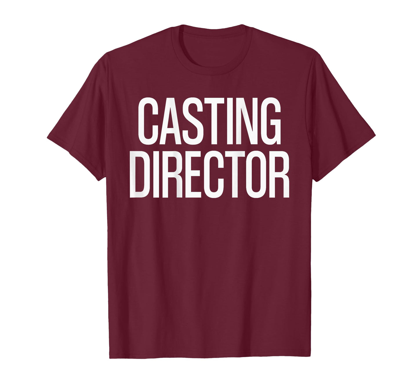 Bold Casting Director Text PRINT ON BACK | Film Crew T-Shirt