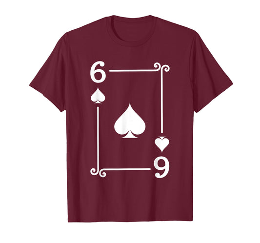 Playing Cards Costume - 6 Spades Card - Six Card T-Shirt