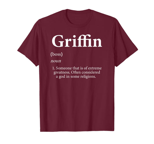 Griffin Definition Personalized Name Costume For Griffin T-Shirt