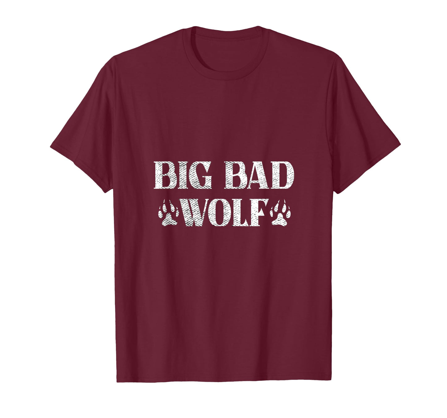 BIG and bad Wolf Paw Print Funny T-Shirt