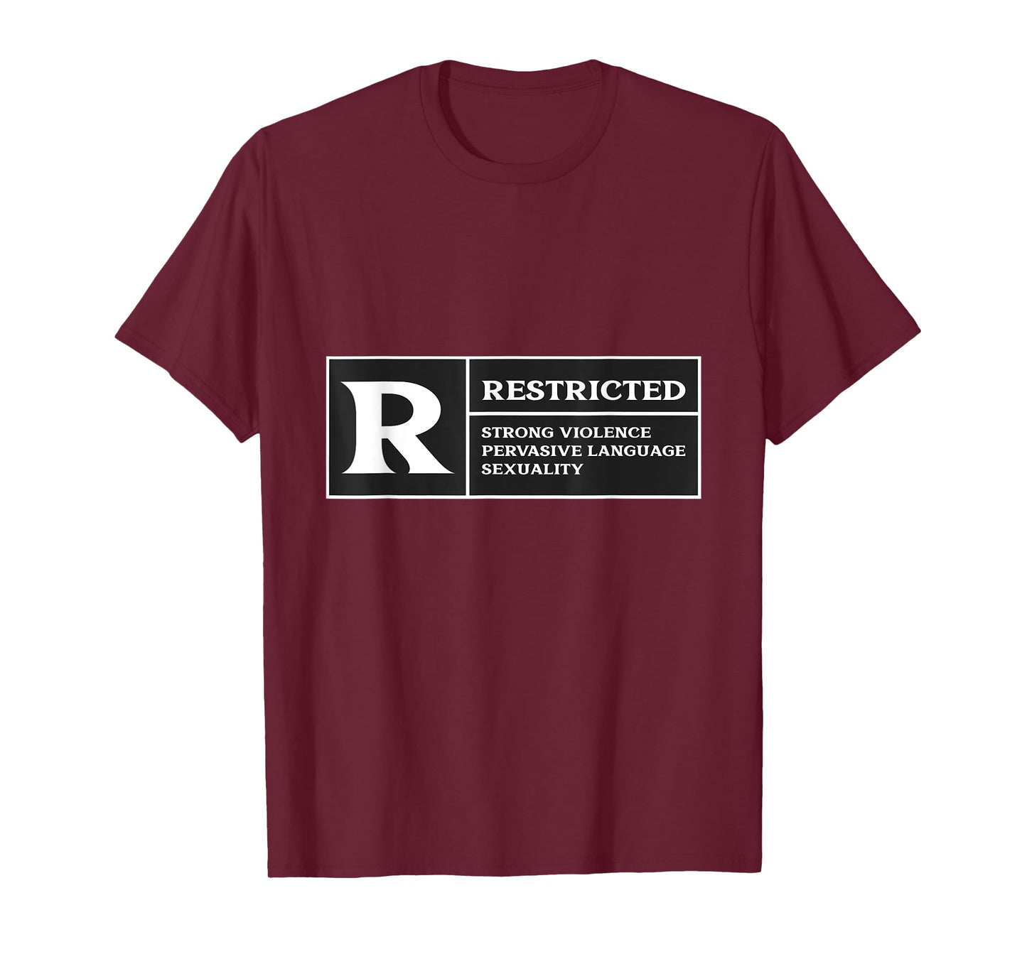 Restricted Rated R Rating Movie Lover T-Shirt