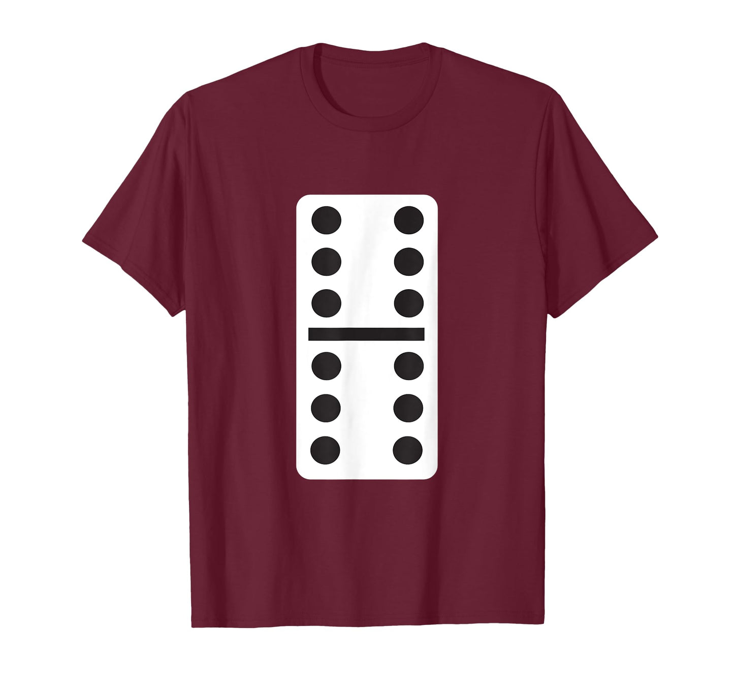 Double Six Dominoes Halloween Costume 6 Domino Game T-Shirt