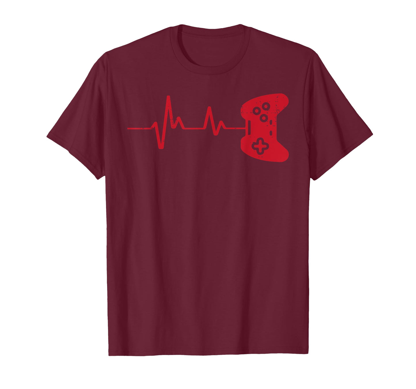 Gamer Heartbeat Game Controller Gaming Boys Kids Men Youth T-Shirt