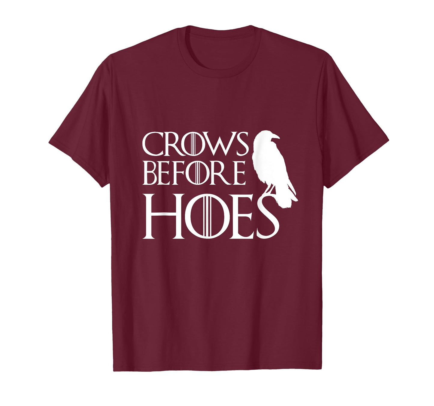 Men Women Crows Before Hoes Funny T Shirt Vintage Gift T-Shirt