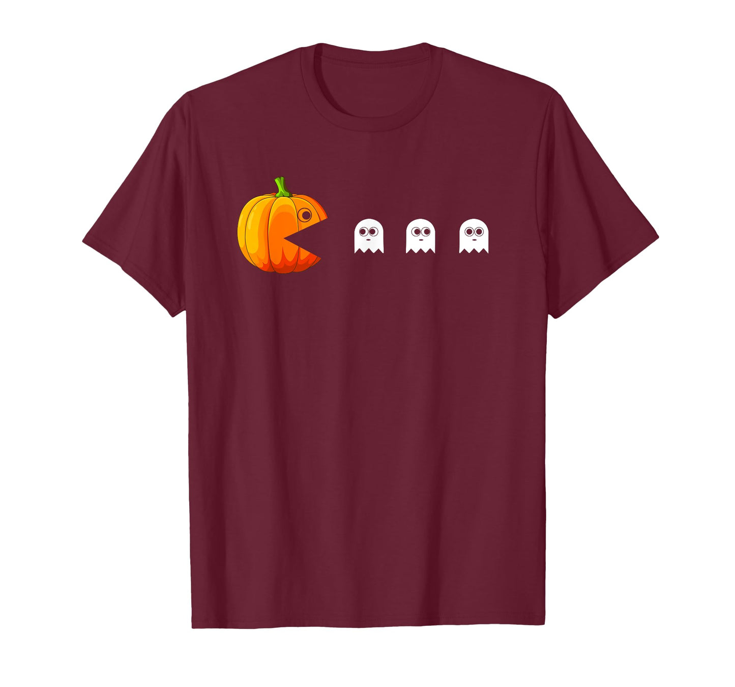 Funny Pumpkin Eating Ghosts Halloween For Boys Girls Kids T-Shirt