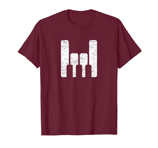 Piano Player Teacher Gift - The Keyboard Rocks T-Shirt