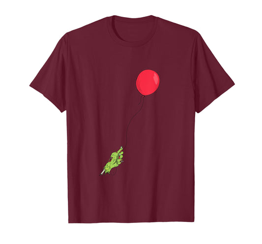 Funny Zombie Apocalypse Balloon Floating One Zombie Hand T-Shirt