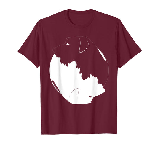 Yin Yang Irish Wolfhound Funny Dog Symbol Zen Meditation T-Shirt for Men Women Kids