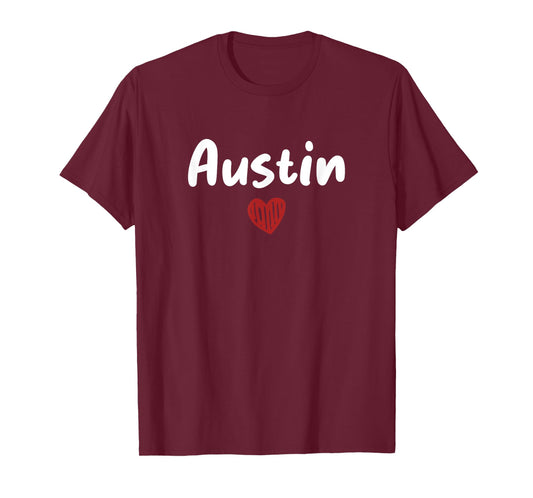 AUSTIN - I Love Austin - Throwback Design - Classic T-Shirt