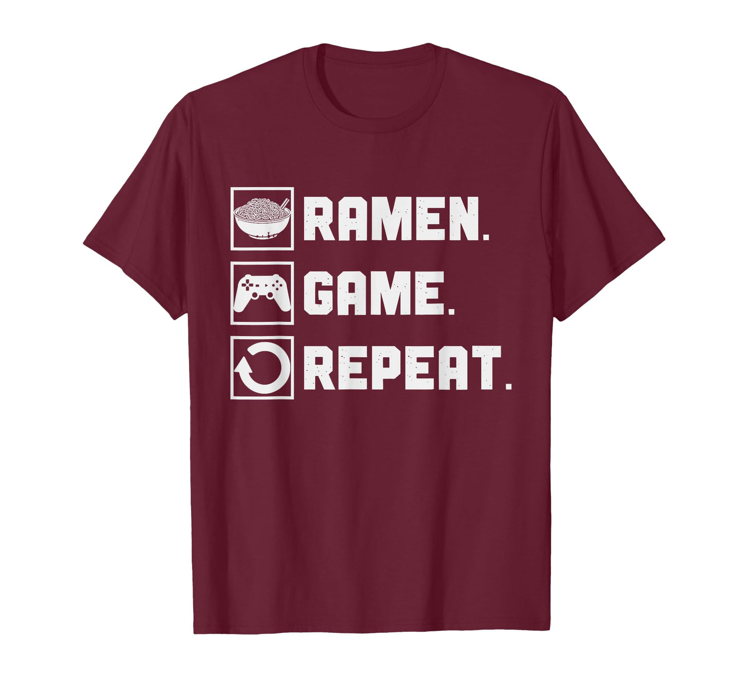 Ramen Game Repeat Noodle Video Games Console Gamer T-Shirt