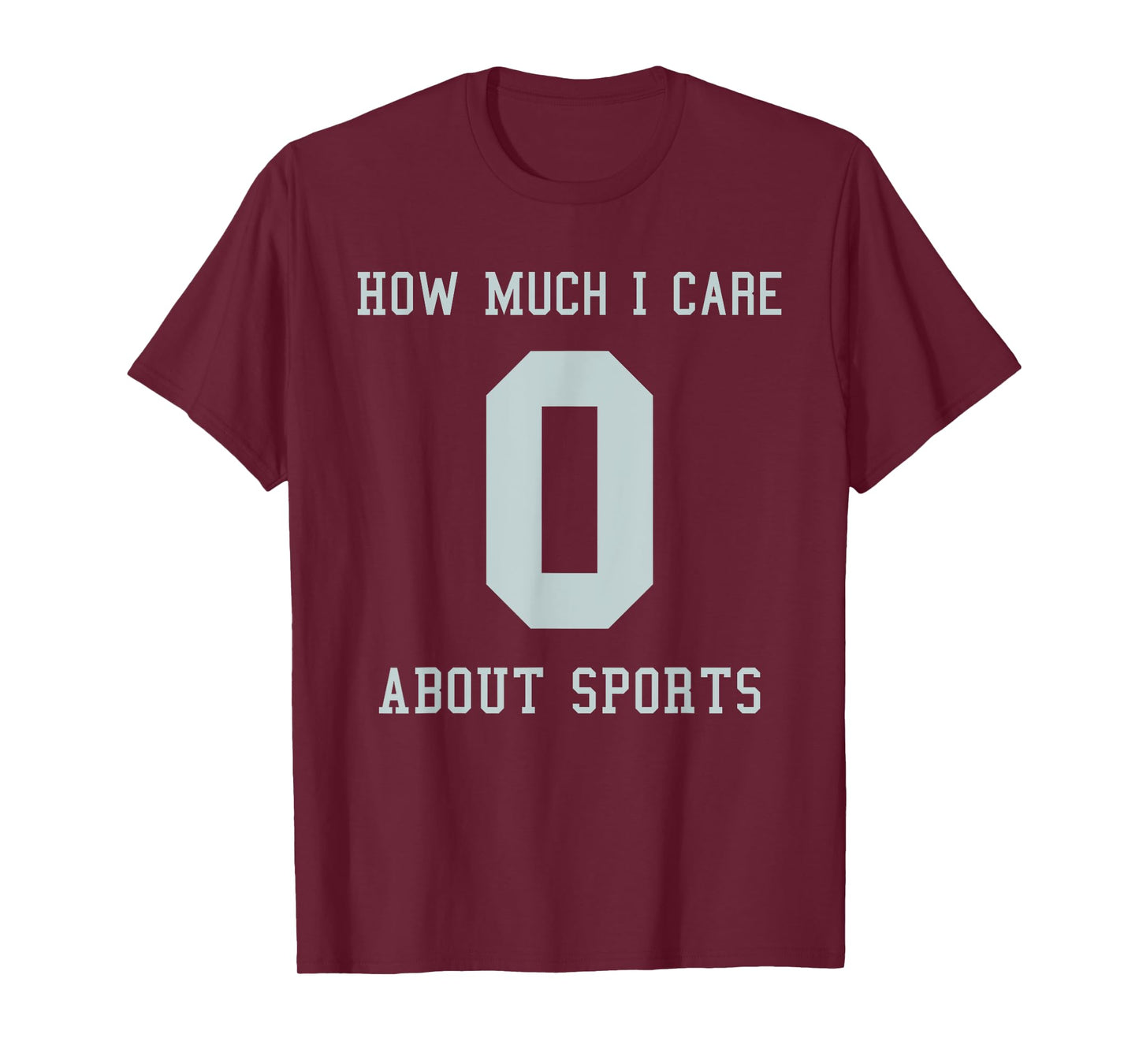 Funny Sports Jersey T-Shirt Costume For Anti Sport People T-Shirt